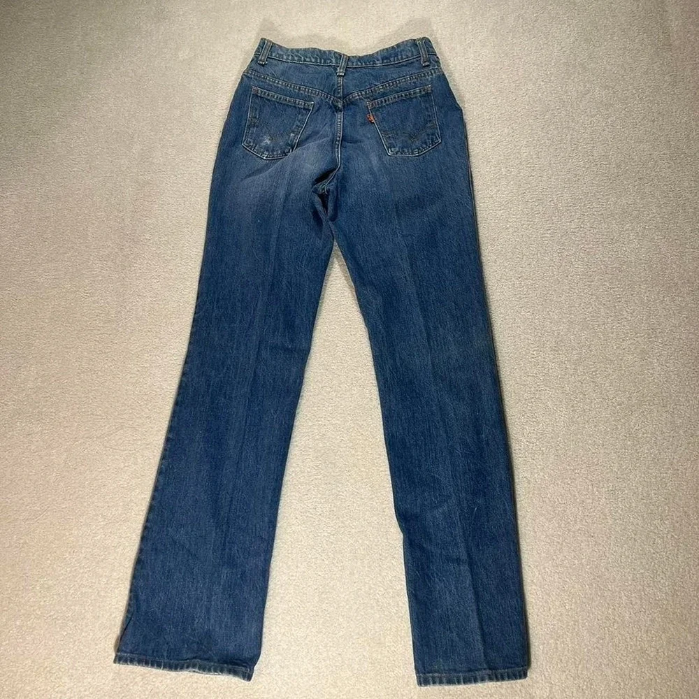 Levis 535 Jeans Womens 27 Blue‎ Orange Tab Vintage 90s Straight Leg Denim Pants
